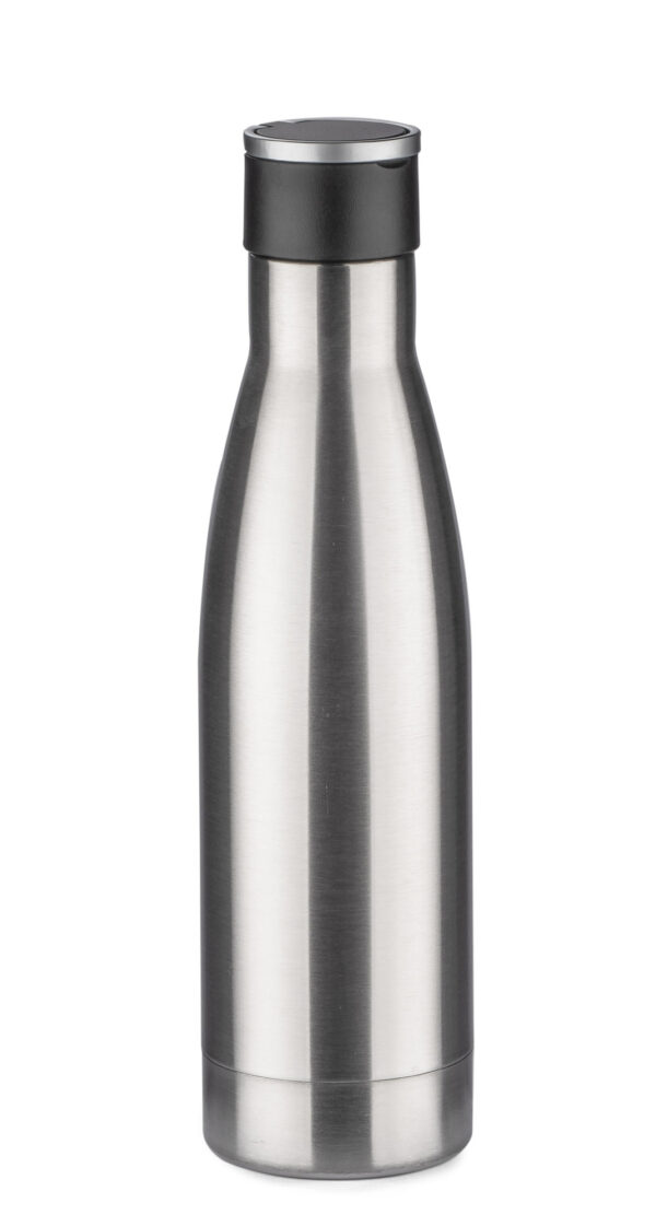 Butelka termiczna BONITA 500 ml ze stali nierdzewnej z uchwytem – elegancki gadżet reklamowy z logo.